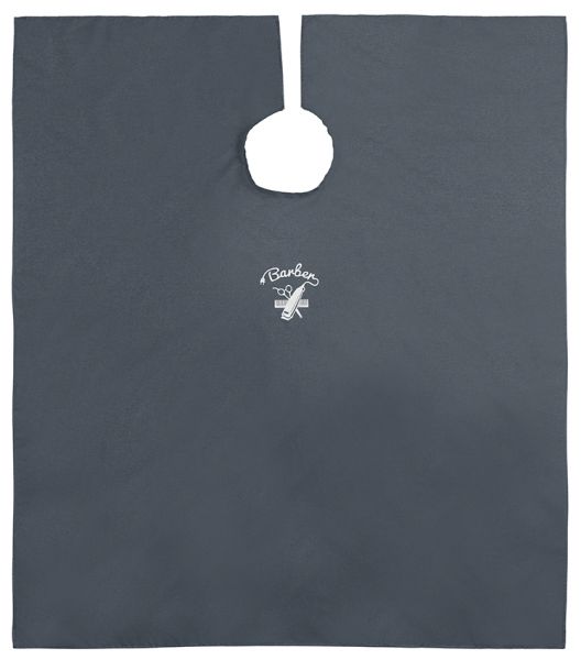 Comair Umhang Barber Denim 144x140cm, Hakenverschluss, Polyester, Stickerei