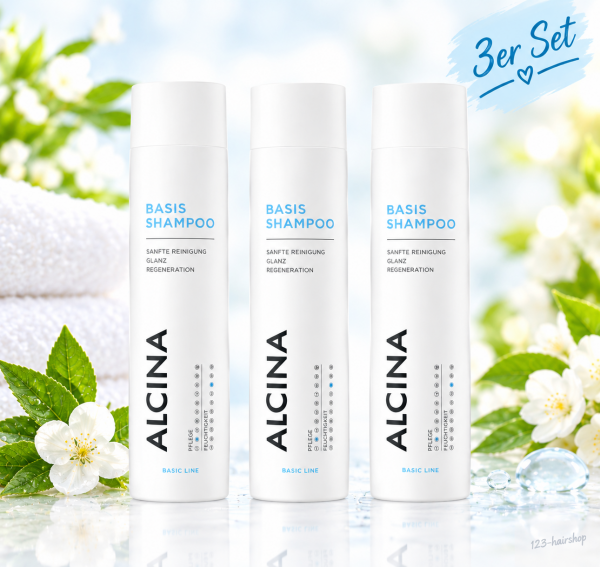 Alcina Basis Shampoo 3x 250ml HA