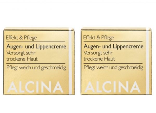 ALCINA Effekt &amp; Pflege Augen- und Lippencreme 2x 15ml