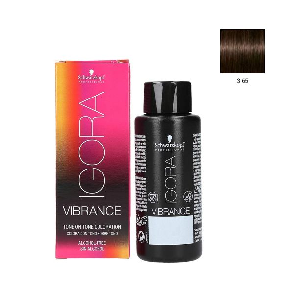 Schwarzkopf Igora Vibrance 3-65 Dunkelbraun Schoko Gold 60 ml