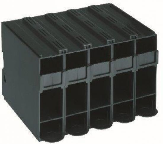 Farbtubenspender 5er Box schwarz - Vorratssystem