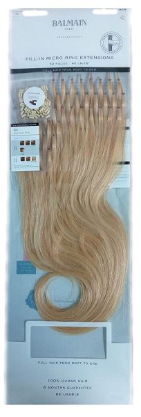 Balmain Fill in Micro Ring Extensions HH Farbe 10G Natural Light Blonde