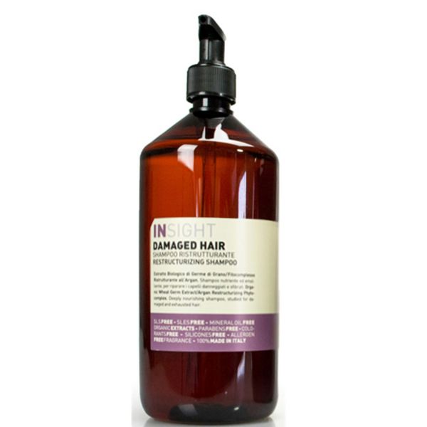 Insight DAMAGED HAIR Restructurizing Shampoo 900 ml für geschädigtes Haar