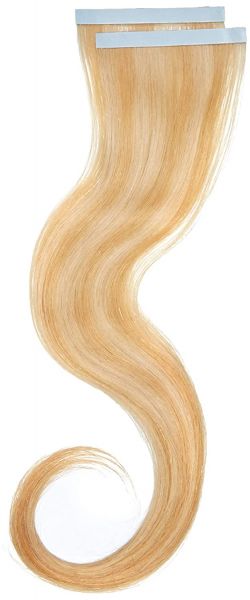 Balmain Tape + Clip Extensions HH 40cm 10G Natural Light Blonde Echthaar vorher Cool Blonde