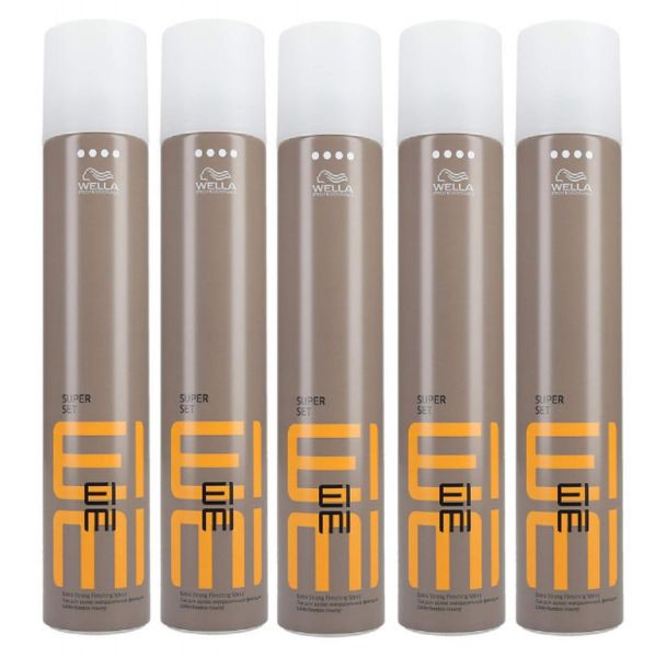 Wella EIMI Super Set Spray ultra strong 500ml Haarspray 5er Pack 2x500ml