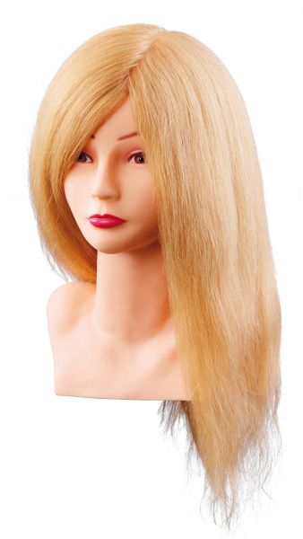 Übungskopf LOUISA mit Schulter, 40cm blond, 100% Echthaar Nr. 7000799