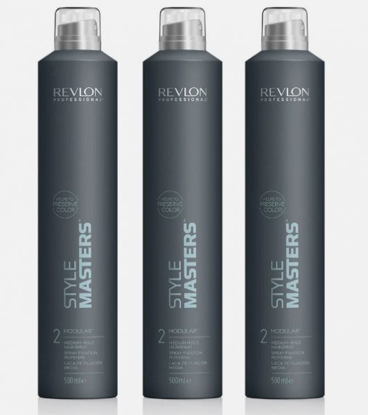 Revlon Style Masters Modular Haarspray 3x 500ml 02-26