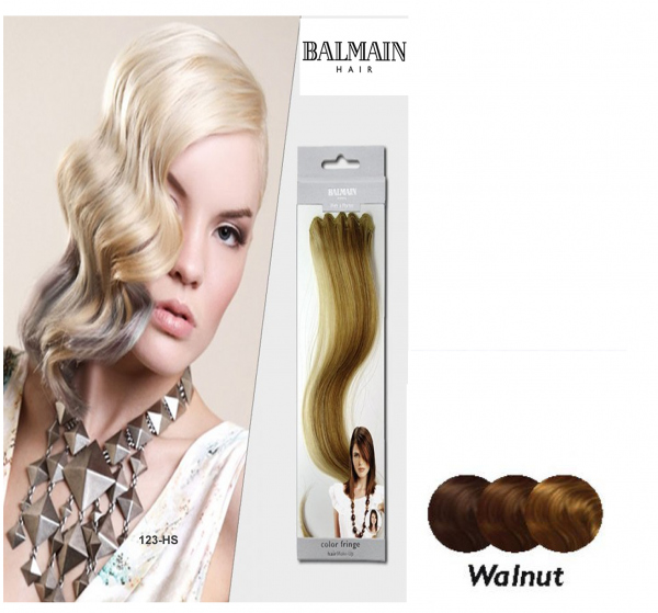 Balmain Hair Make Up Color Fringe 30cm, Walnut