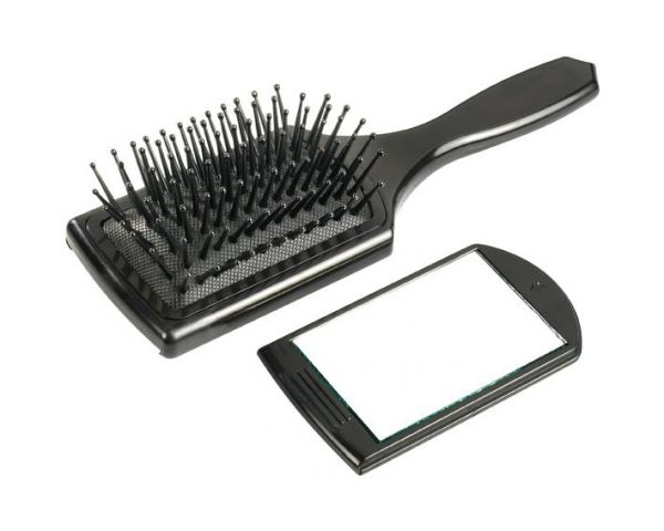 Comair Mini Paddle Brush mit herausnehmbarem Spiegel
