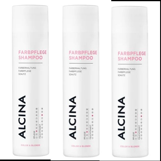 ALCINA Farbpflege Shampoo 3x 250ml 02-26