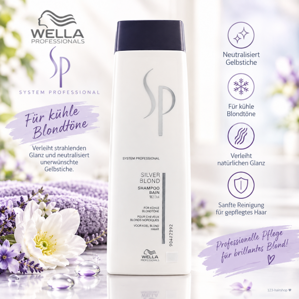 Wella SP Silver Blond Shampoo 250ml 10-26 HA