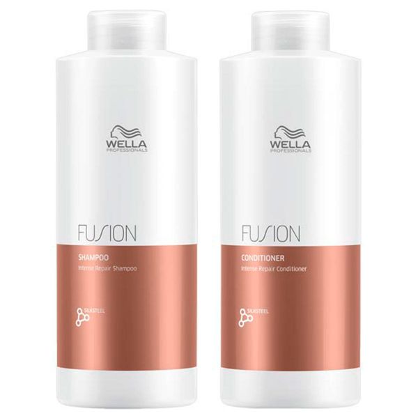 Wella Fusion Intense Repair Shampoo und Conditioner 2x1L 02-26 NEW