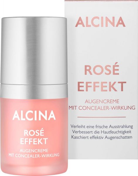 ALCINA Rose Effekt Augencreme mit Concealer-Wirkung - 1 x 15 ml