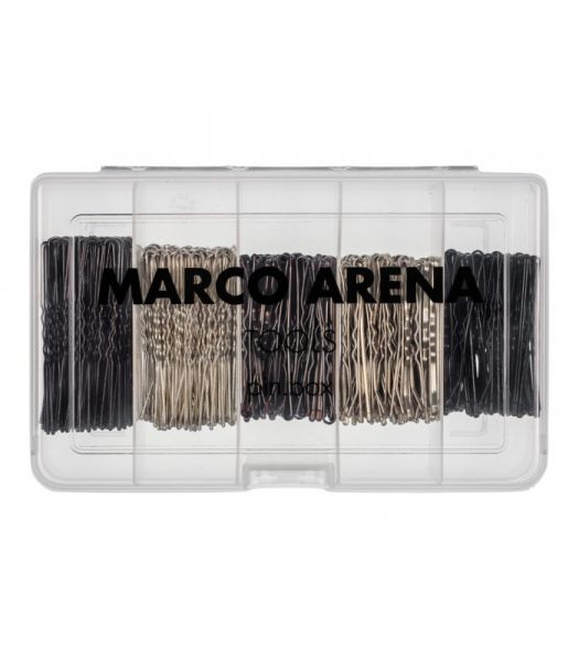 Marco Arena pin box mit Haarklammern gewellt 5 &amp; 5,6cm blond, dblond ,schwarz