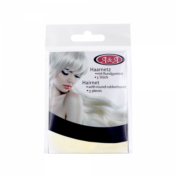 A&A Haarnetz dünn hellblond 3 Stück