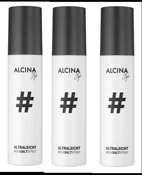 Alcinastyle Ultraleicht, 3x 125 ml Ultraleichtes Salz-Spray 2025