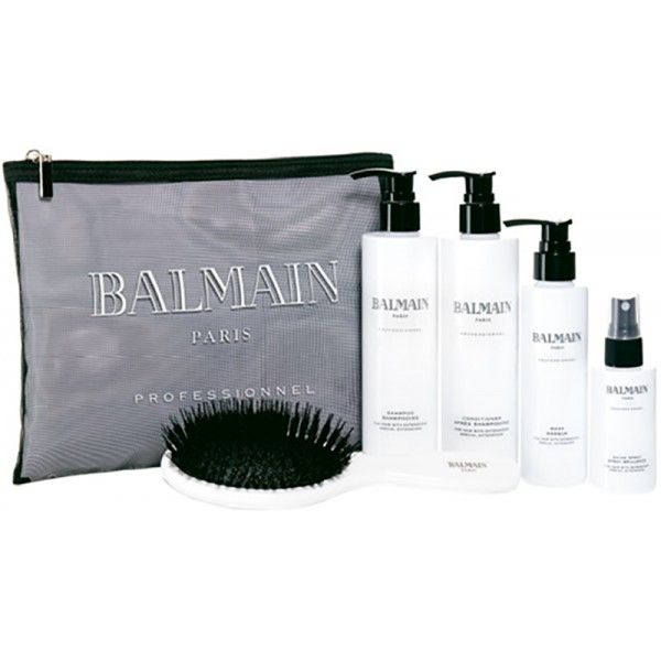 Balmain Beauty Bag best. aus: Shampoo, Conditioner, Mask,Spray,Bürste