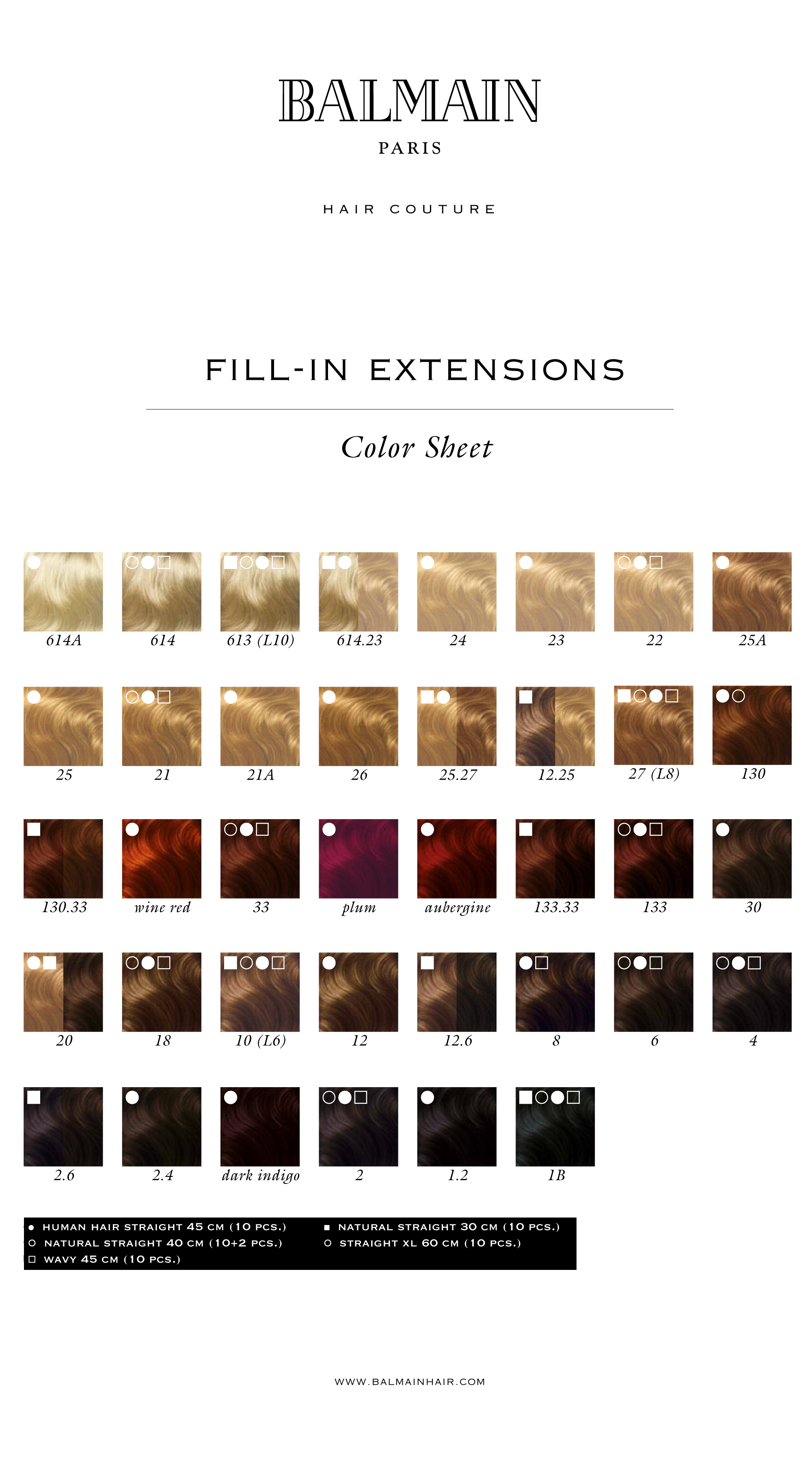 Balmain Extensions Plusbonds 4 Glatt Echthaar – 45 Cm, 10 Stück, Für 3 Monate Halt