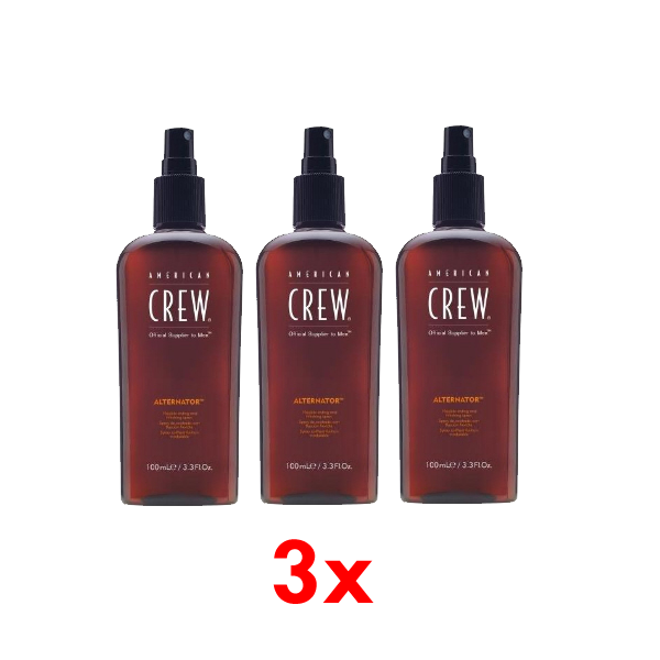 3er Pack AMERICAN CREW – Classic Alternator Finishing Spray, 100 ml, Stylingspray für Männer, Haarpr