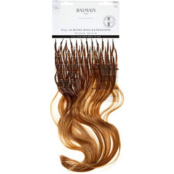 Balmain Fill in Micro Ring Extensions HH Farbe: 7G.8G Om Gold Blonde Ombre