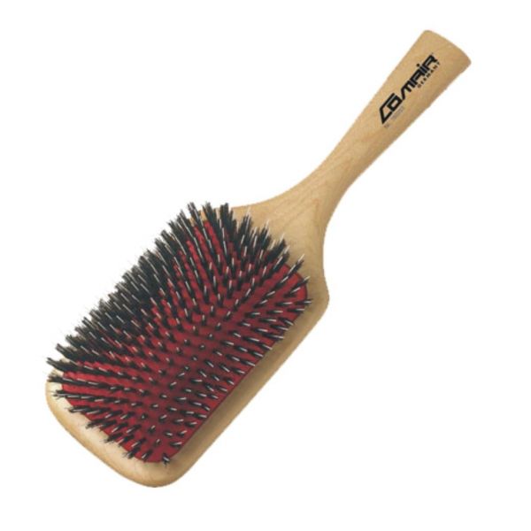 Comair Holz Paddlebürste mit Nylonstiften groß (Naturborsten)