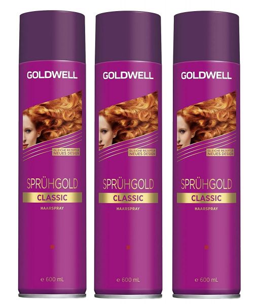 Goldwell Sprühgold Classic Haarspray 3x 400ml