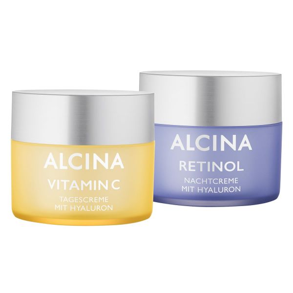 ALCINA Vitamin C Tagescreme 50ml &amp; Retinol Nachtcreme 50ml