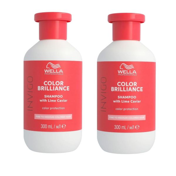 Wella Invigo Color Brilliance Protection Shampoo Fine 2x300ml 02-26