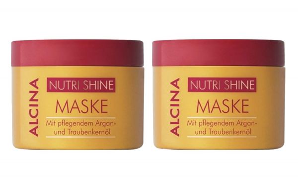 Alcina Nutri Shine Maske 2x 200 ml 02-26 Haarmaske für seidiges Haargefühl