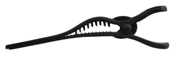 Haarclips Pure Plastic 13 cm schwarz 4 Stück