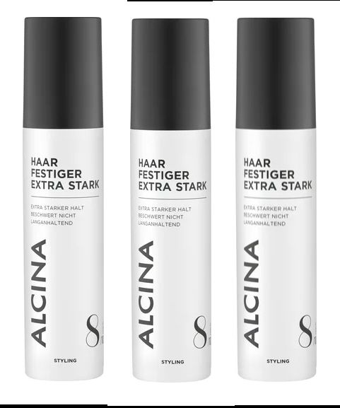 ALCINA Haar Festiger extra stark 3 x 125ml 12-25