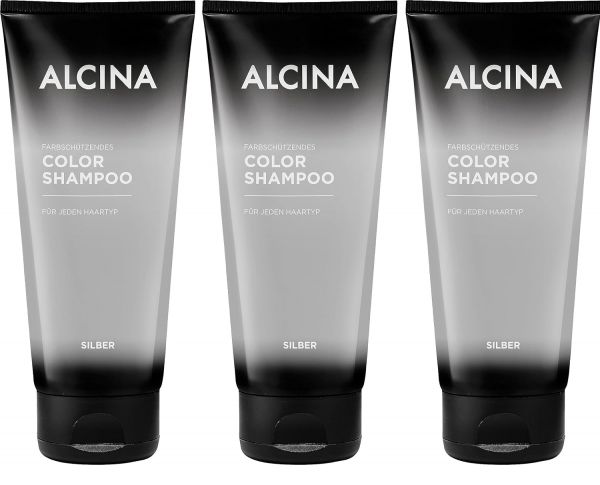 ALCINA Color Shampoo silber 3x200ml 12-25