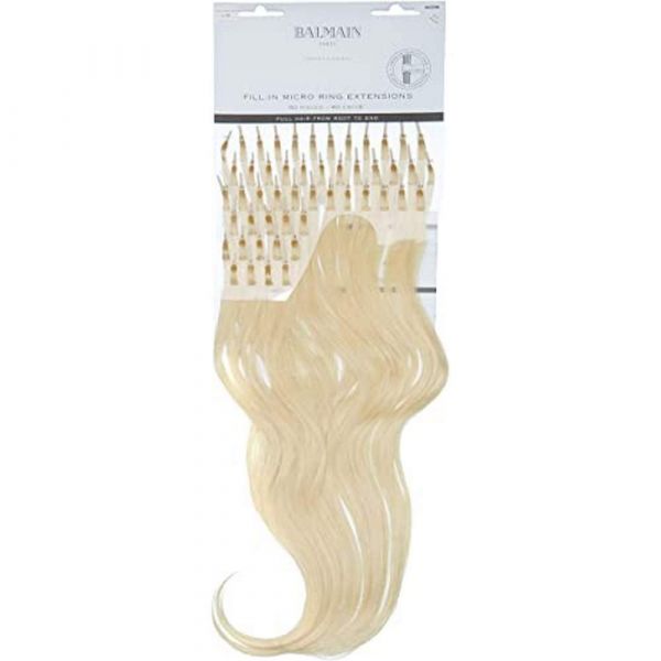 Balmain Fill in Micro Ring Extensions HH Farbe L10 Super Light Blonde