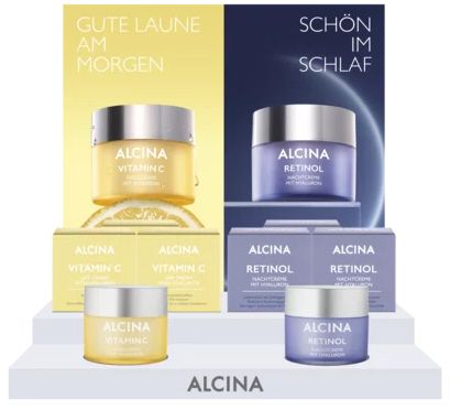 ALCINA Vitamin C Tagescreme 50ml & Retinol Nachtcreme 50ml