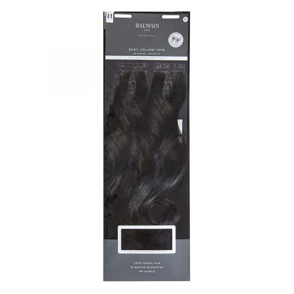 Balmain Easy Volume Tape Extensions HH 40cm 1Black 20 Stück